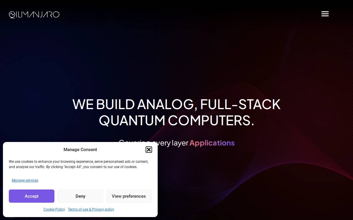Qilimanjaro website preview