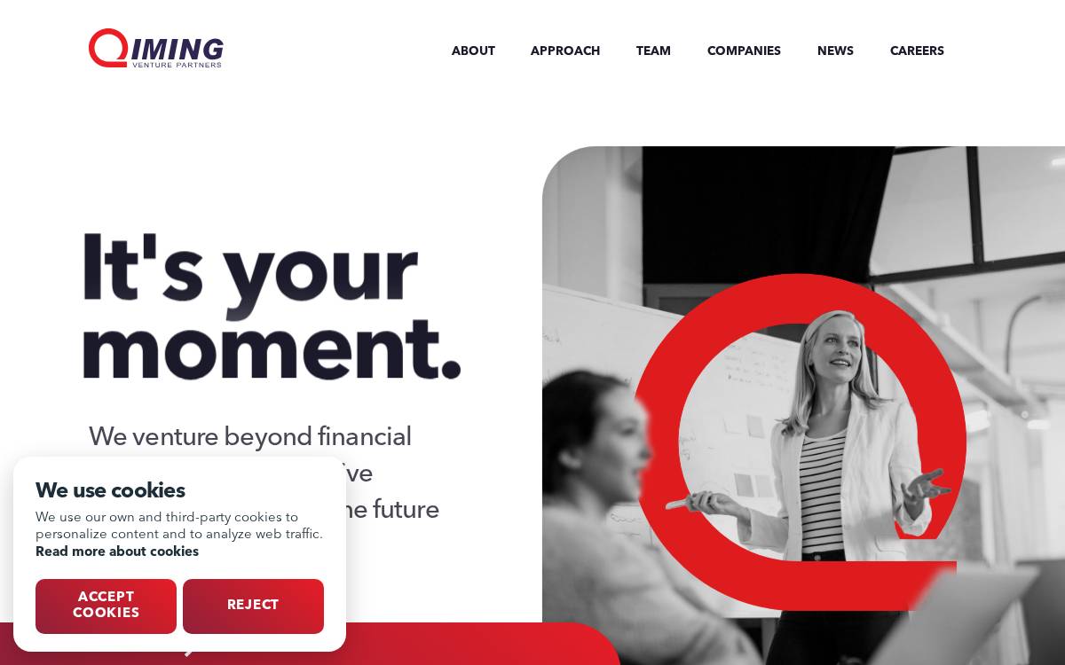Qiming US website preview