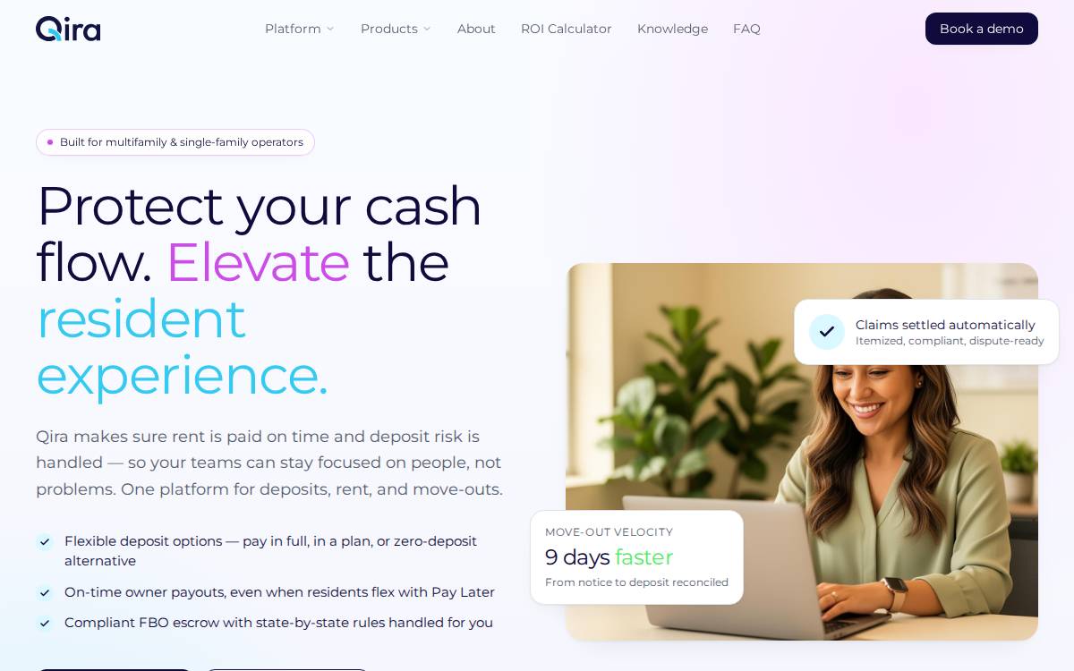 Qira website preview