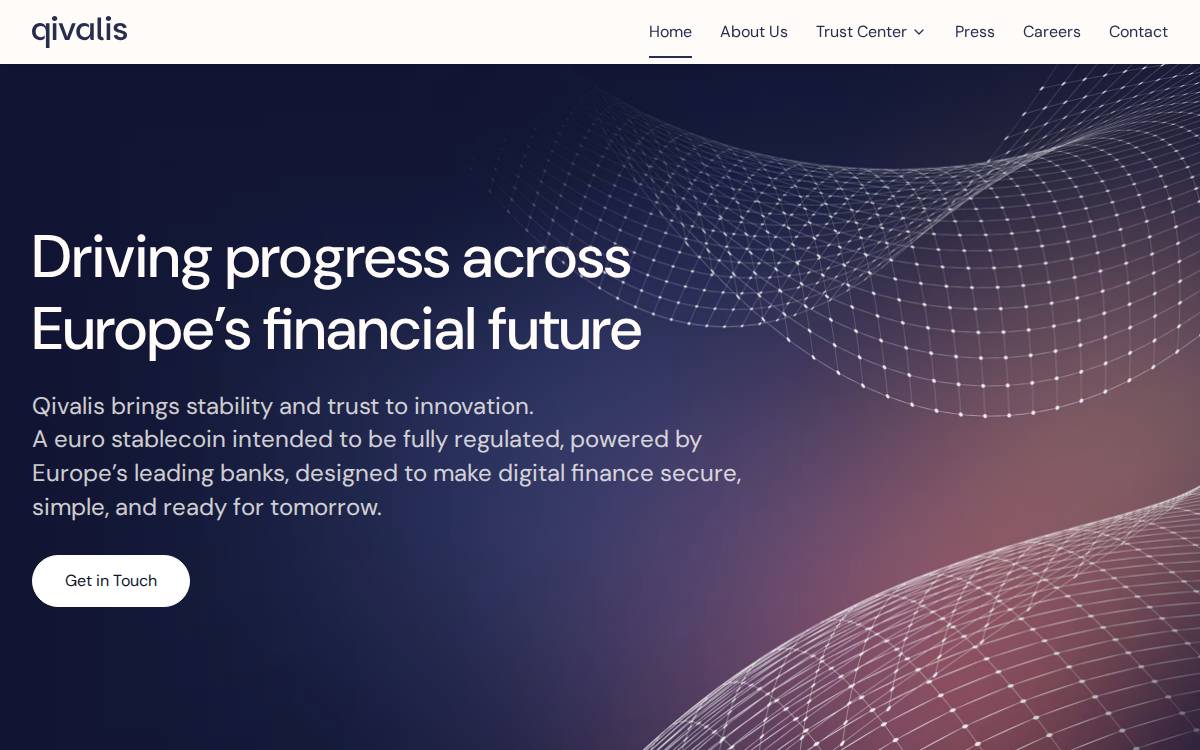 Qivalis website preview