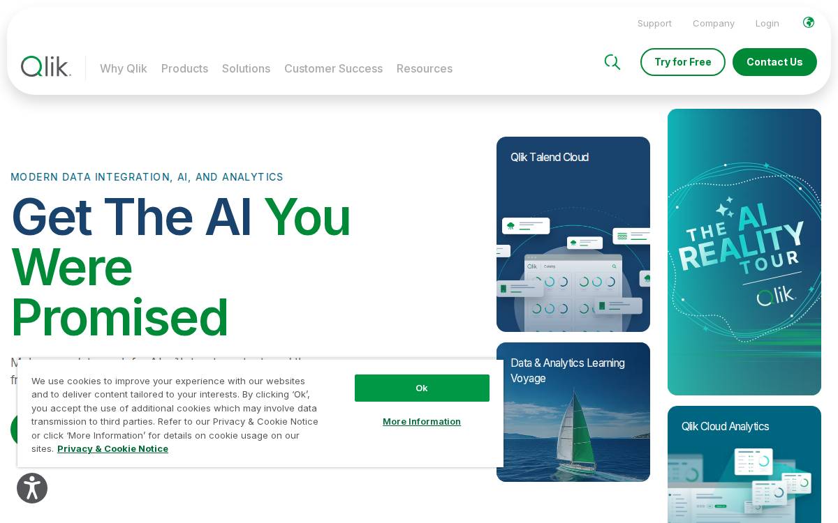 Qlik website preview