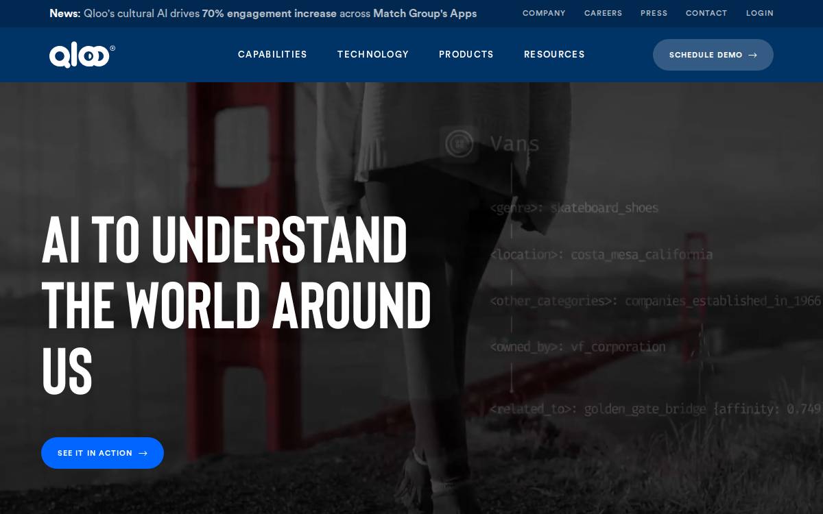 Qloo Website website preview