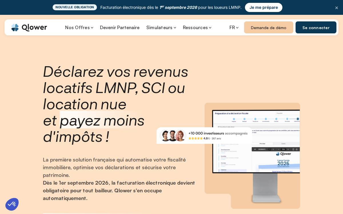 Qlower website preview
