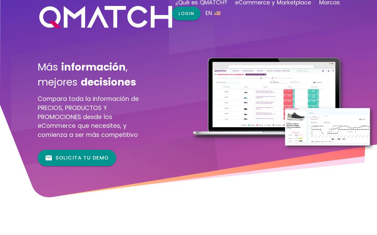 Q Match website preview
