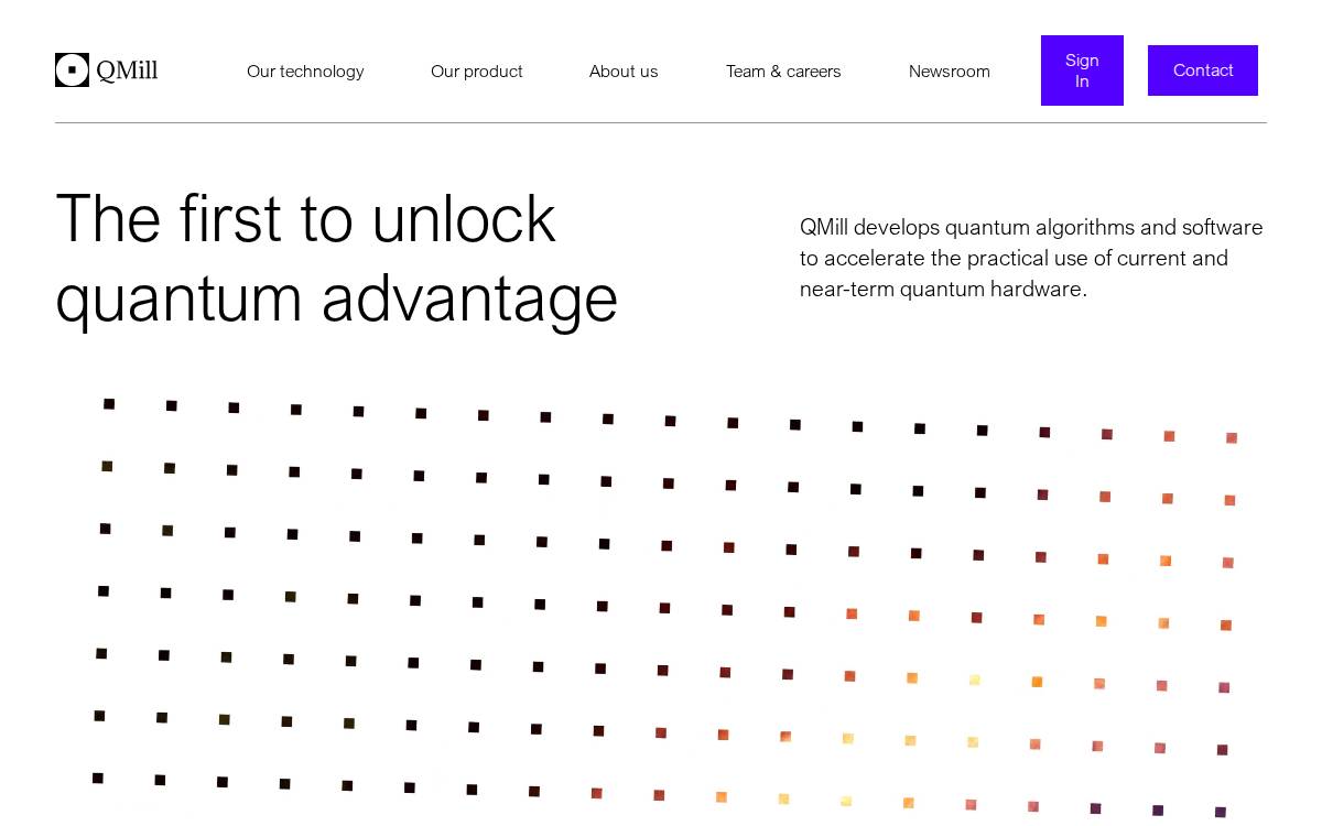 QMill website preview