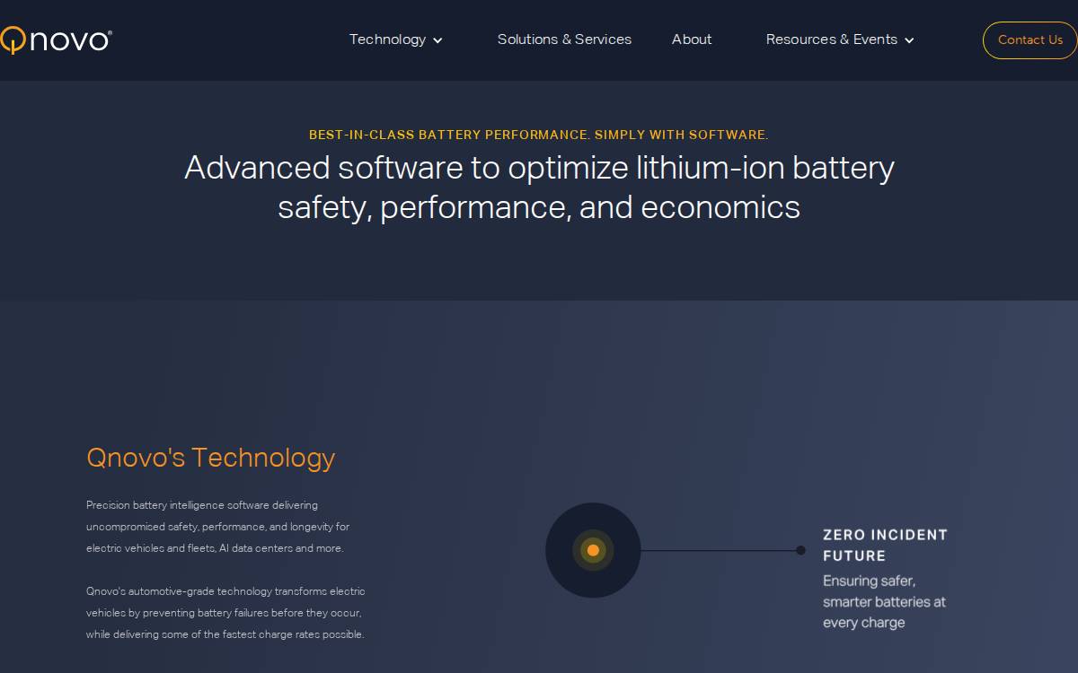 Qnovo website preview