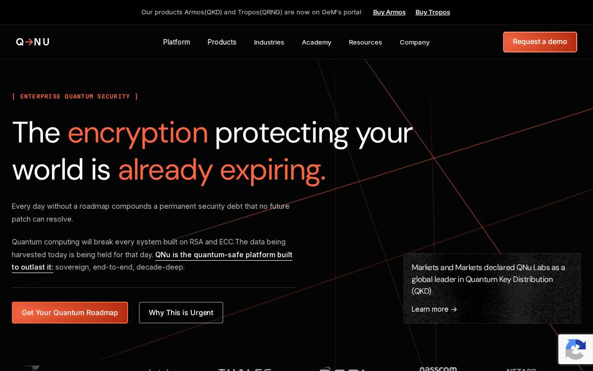 Qnu Labs website preview