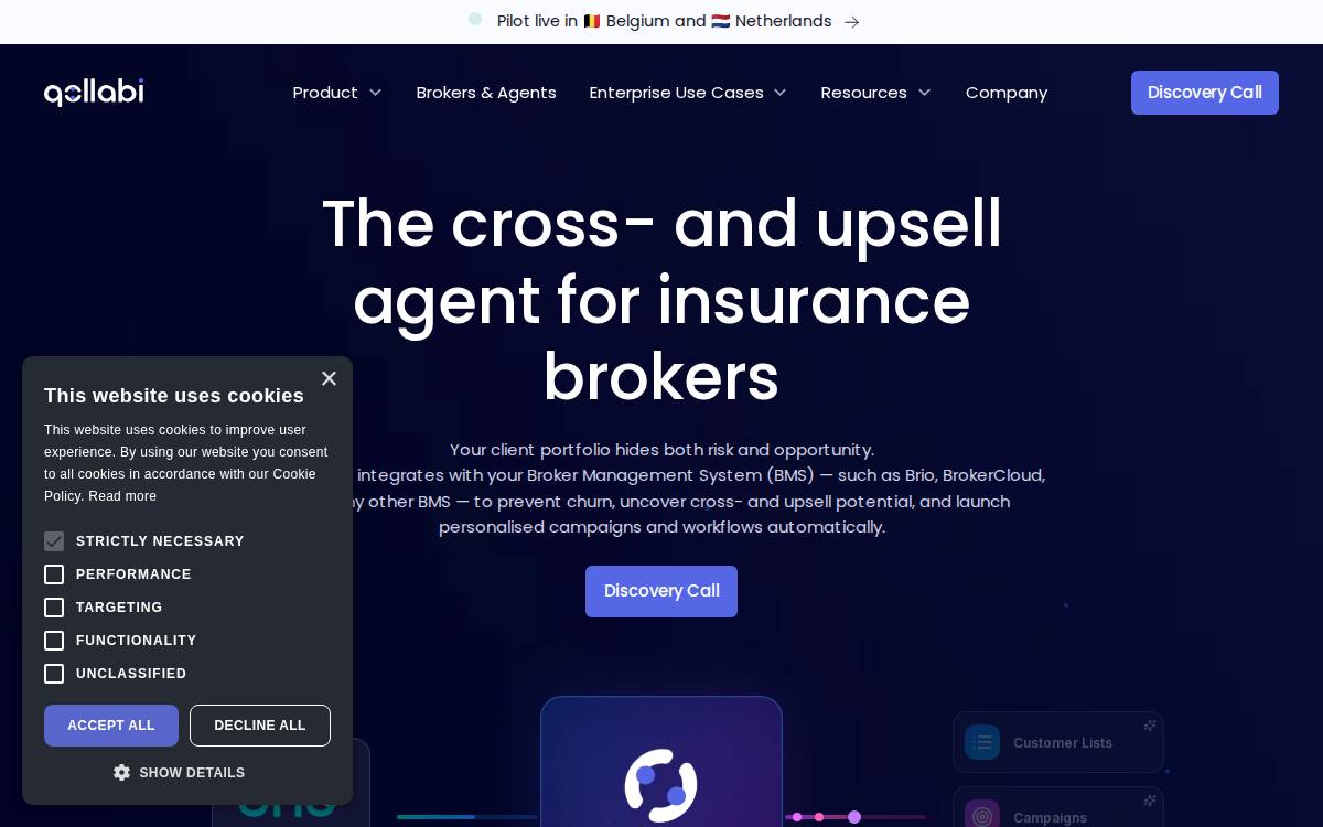 Qollabi website preview