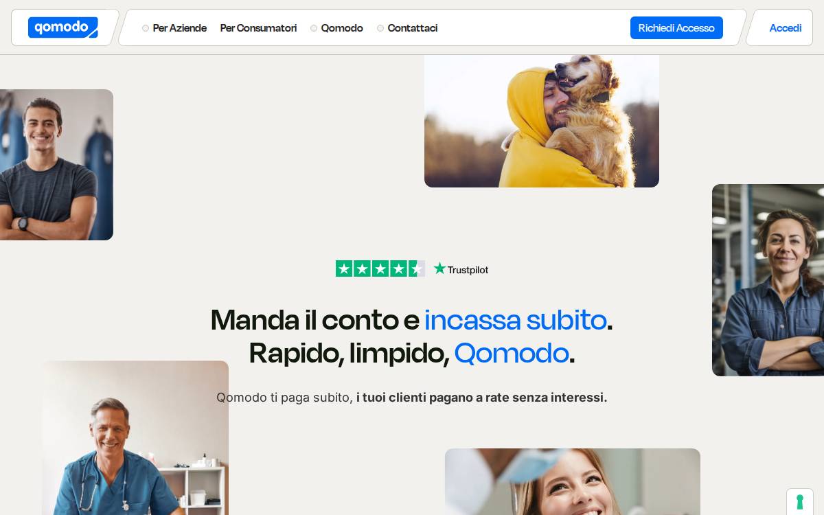 Qomodo website preview