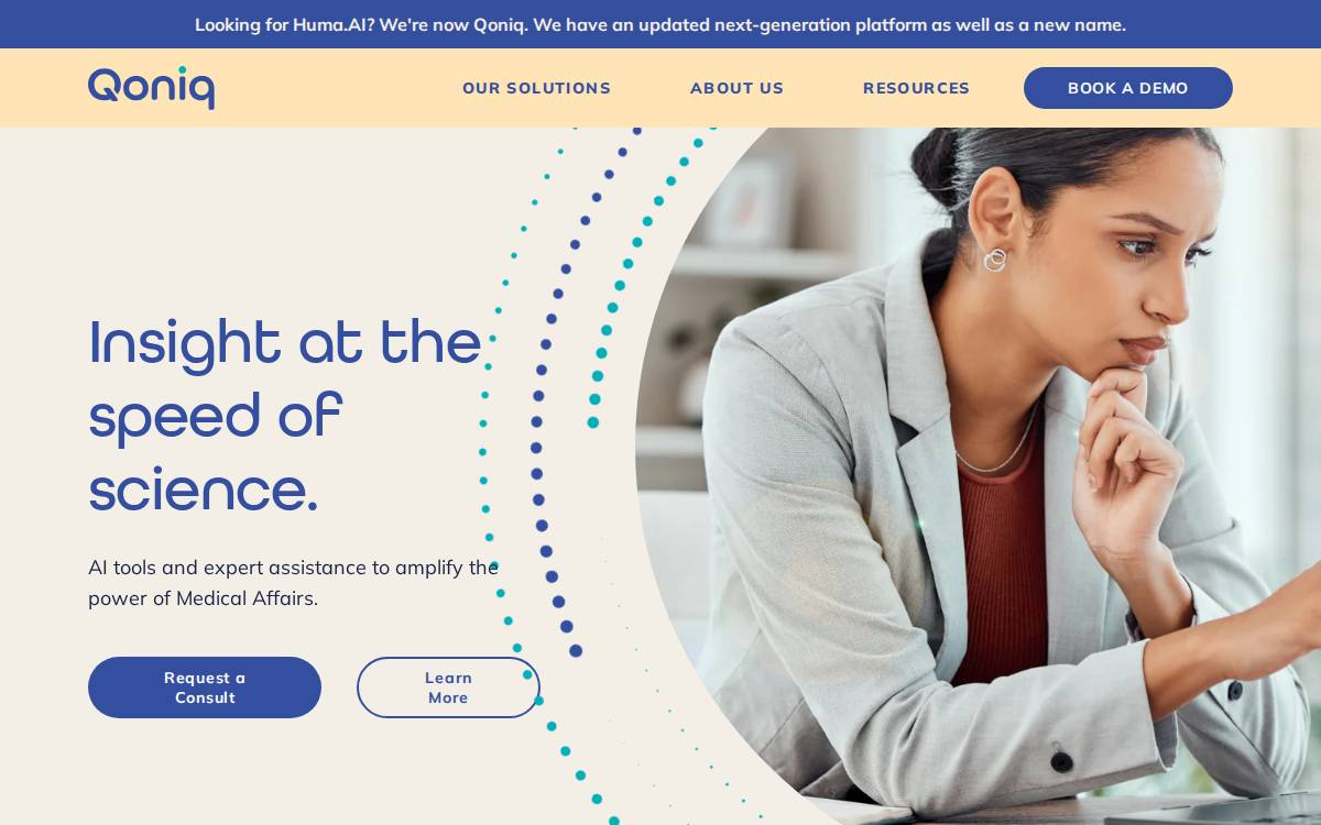 Qoniq website preview