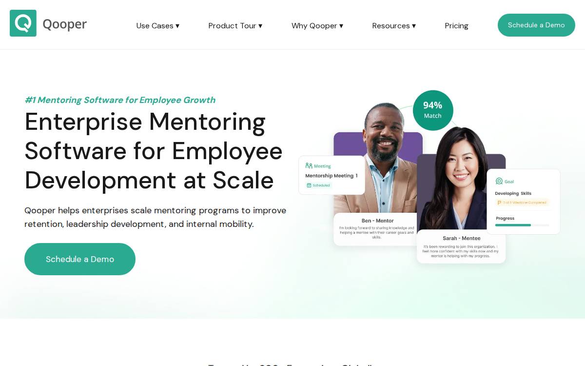 Qooper website preview