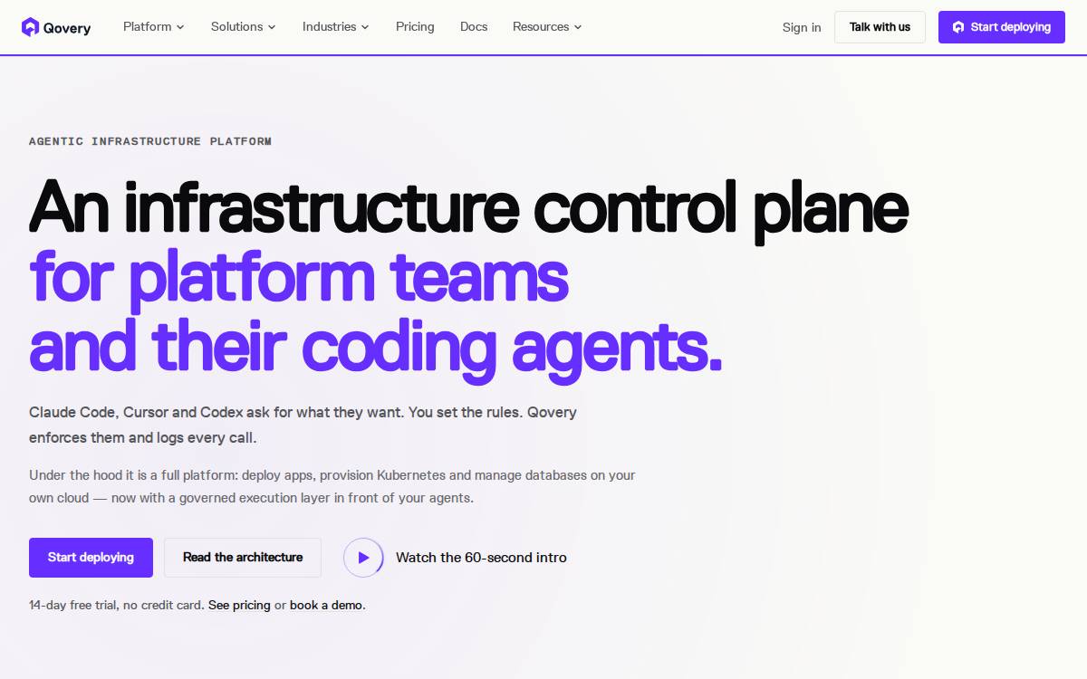 Qovery website preview