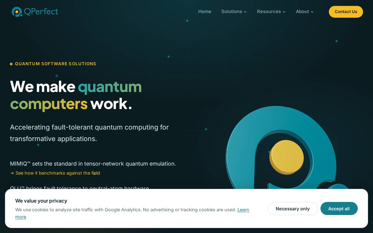 Qperfect website preview