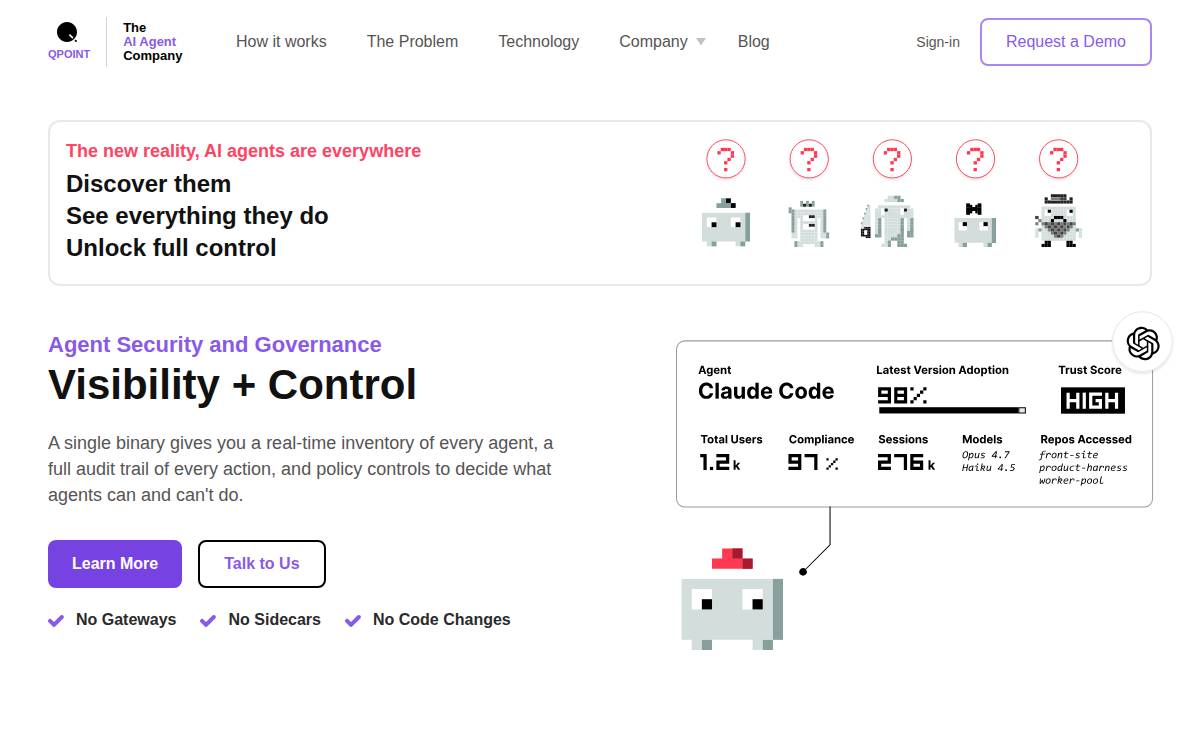 Qpoint website preview