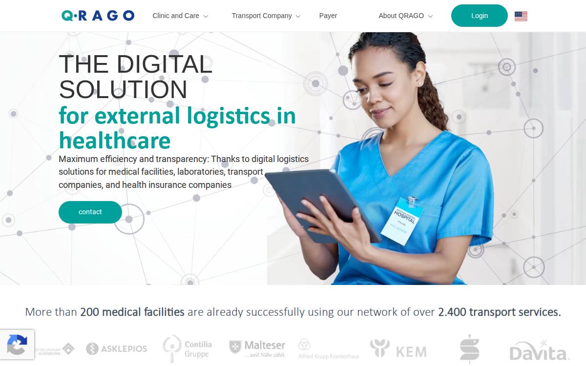 Qrago website preview