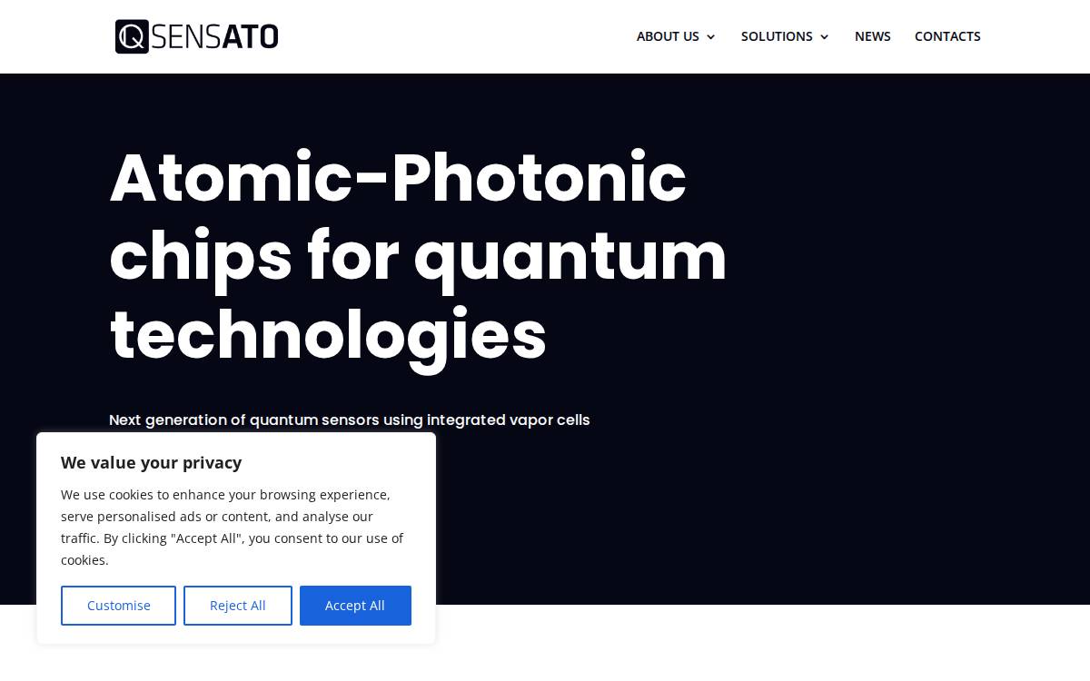 Qsensato website preview
