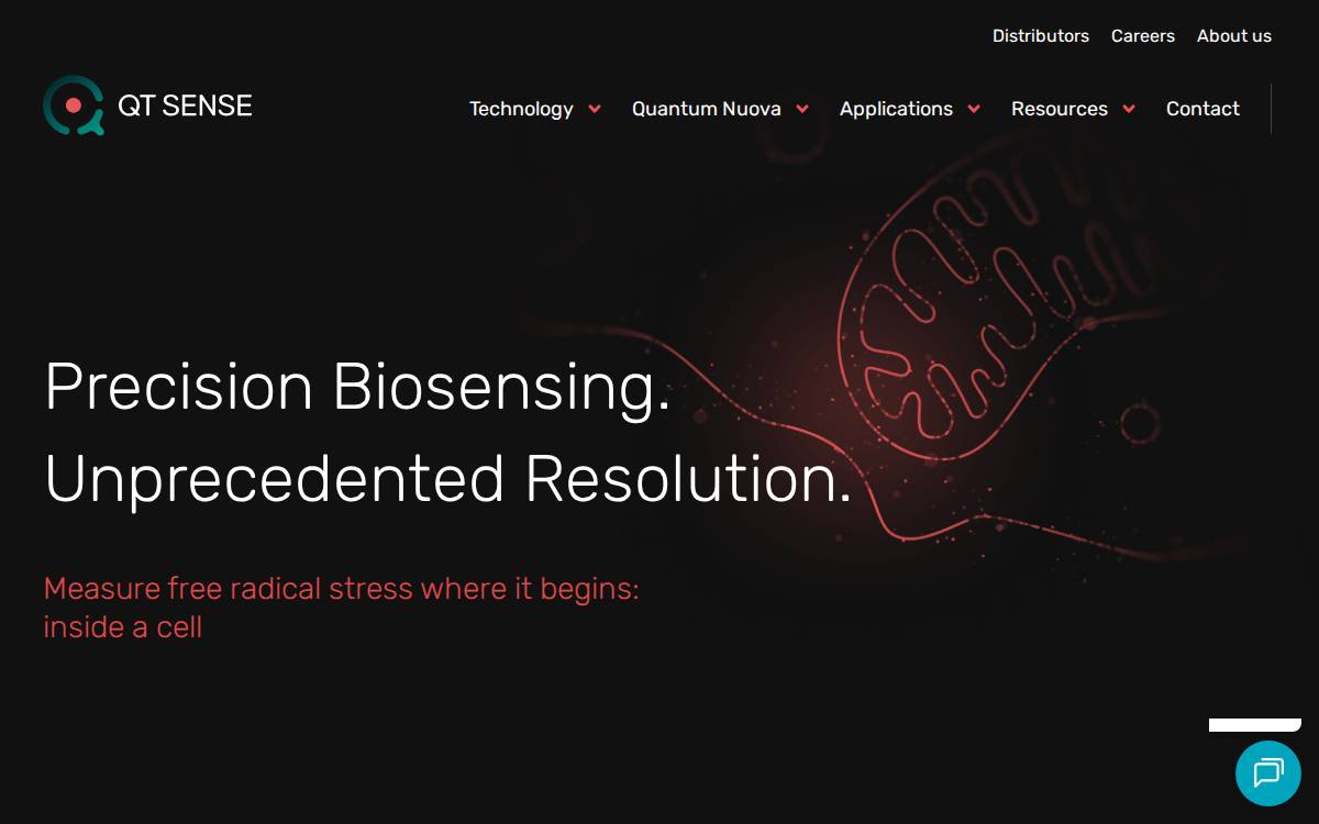 QT Sense website preview