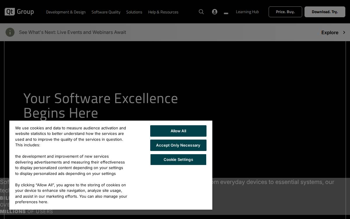 Qt website preview
