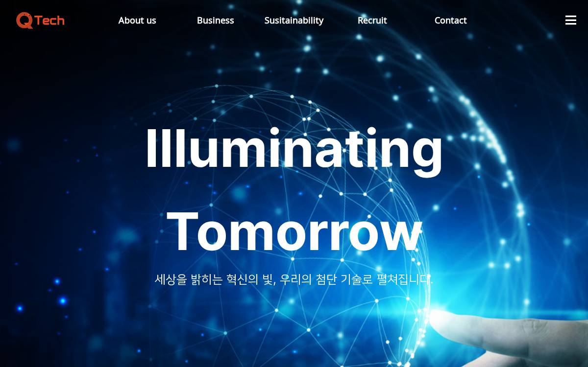 Qtechcom website preview