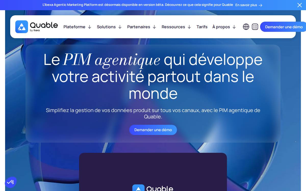 Quable website preview