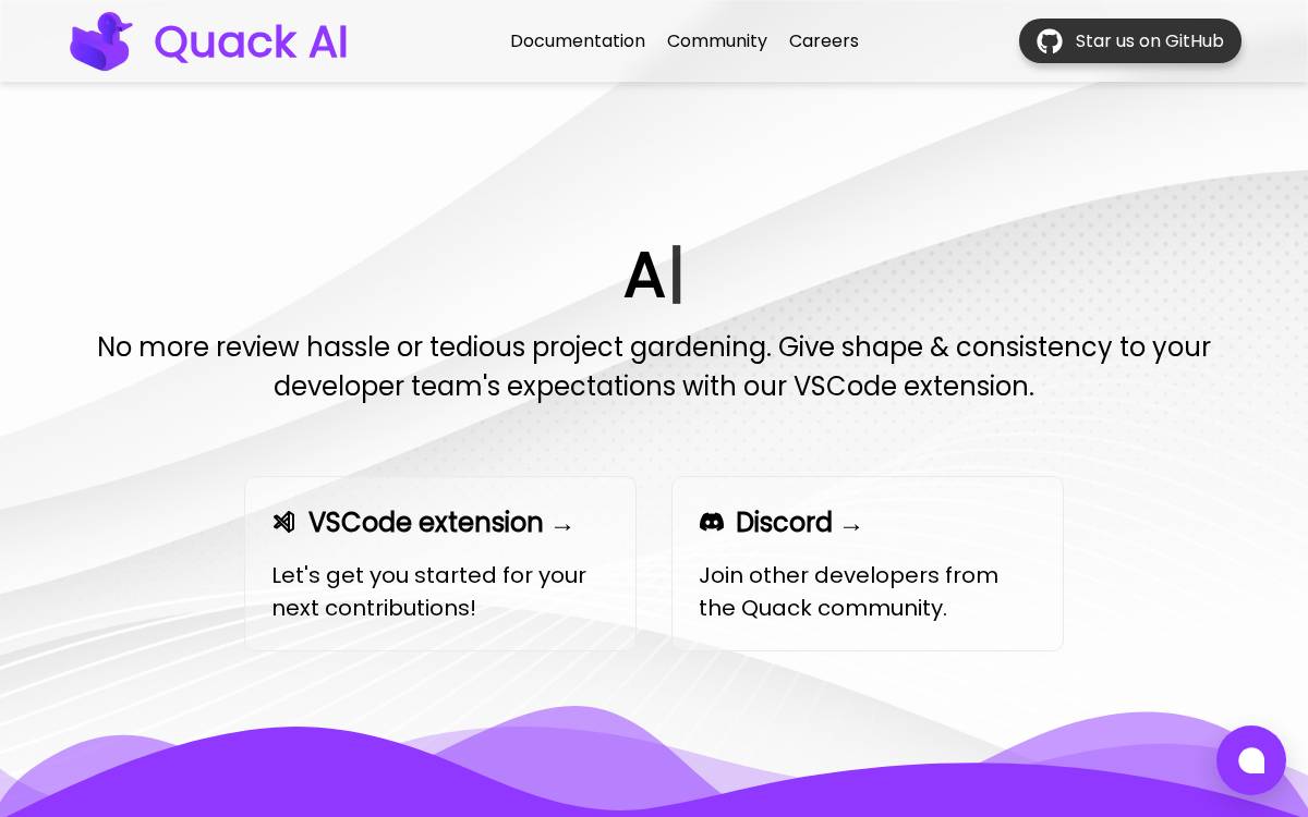 Quack AI website preview