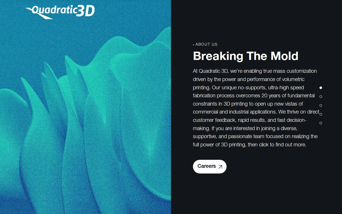 Quadratic 3D website preview