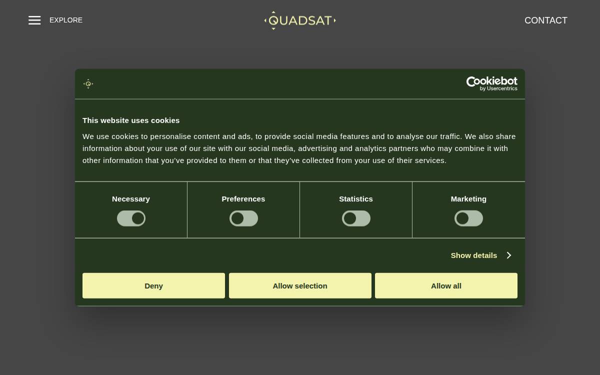 Quadsat website preview