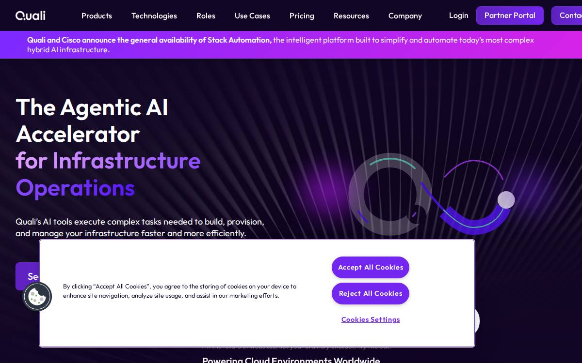 Quali website preview