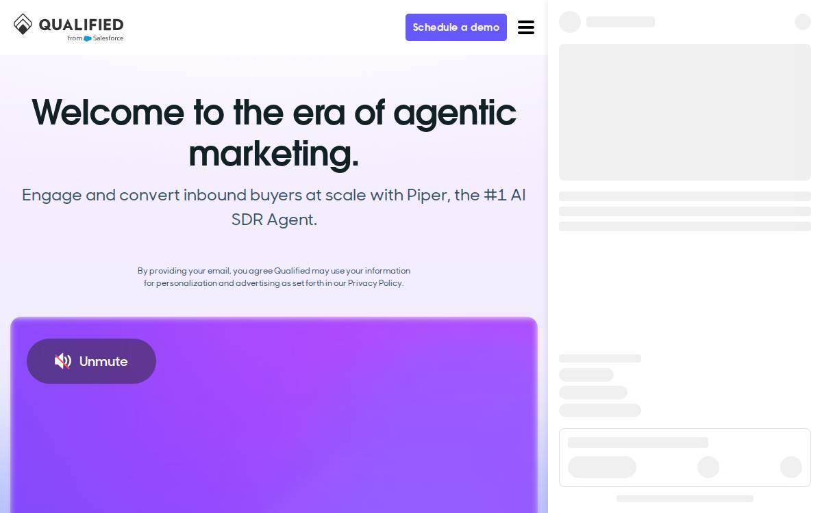Qualified website preview