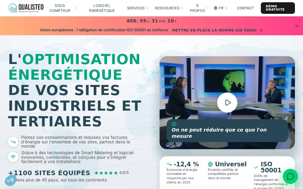 Qualisteo website preview