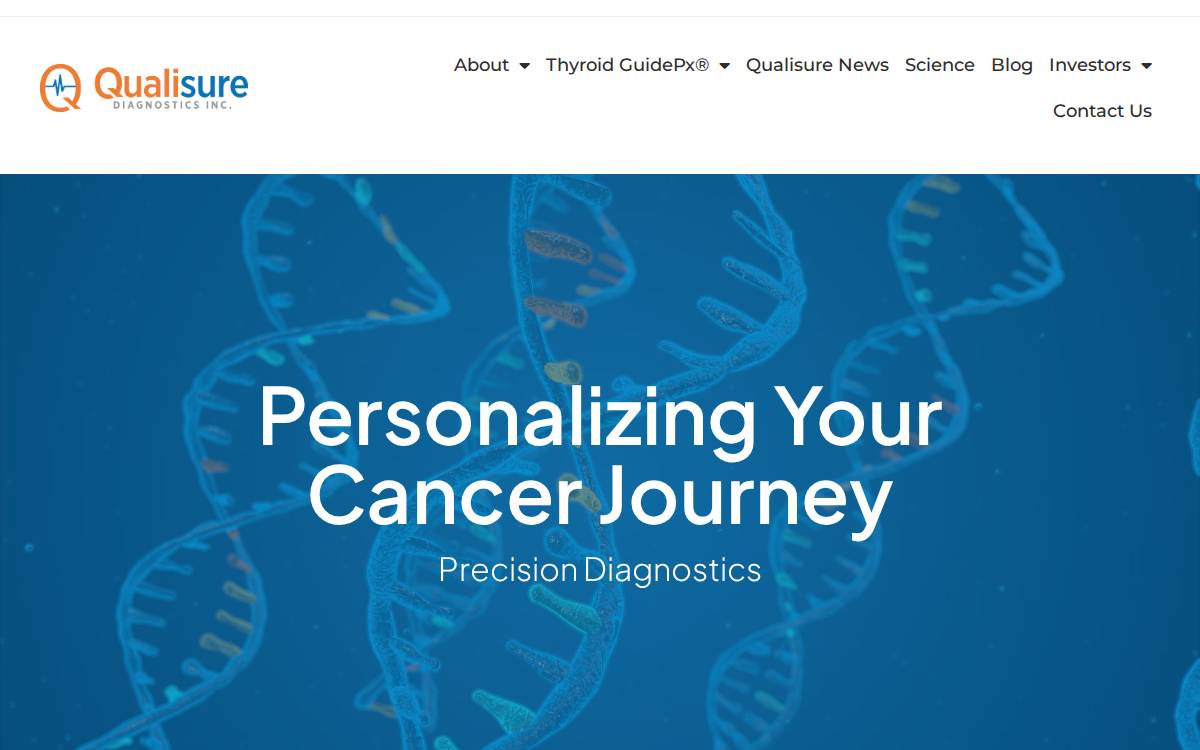 Qualisure Diagnostics website preview