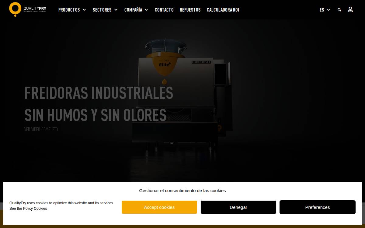 Qualityfry website preview