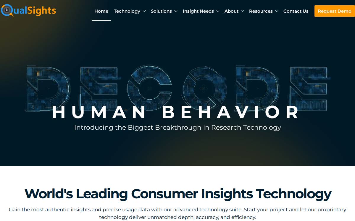 QualSights Georama website preview