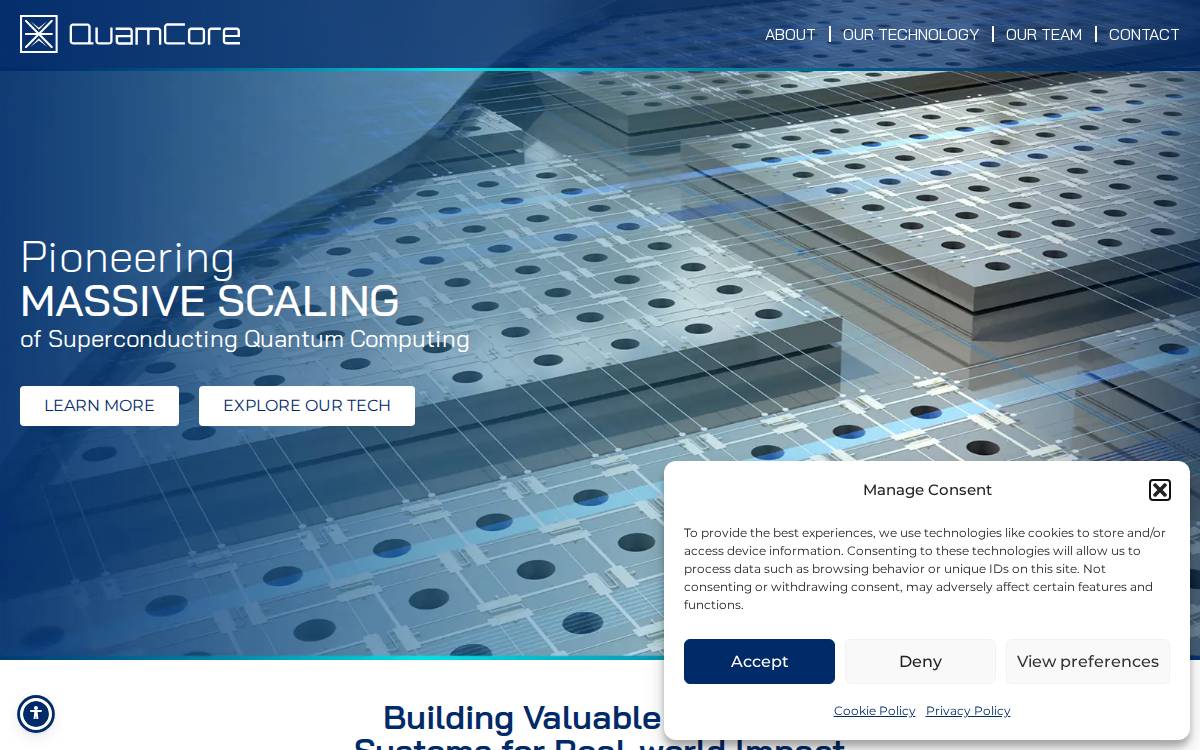 Quamcore website preview