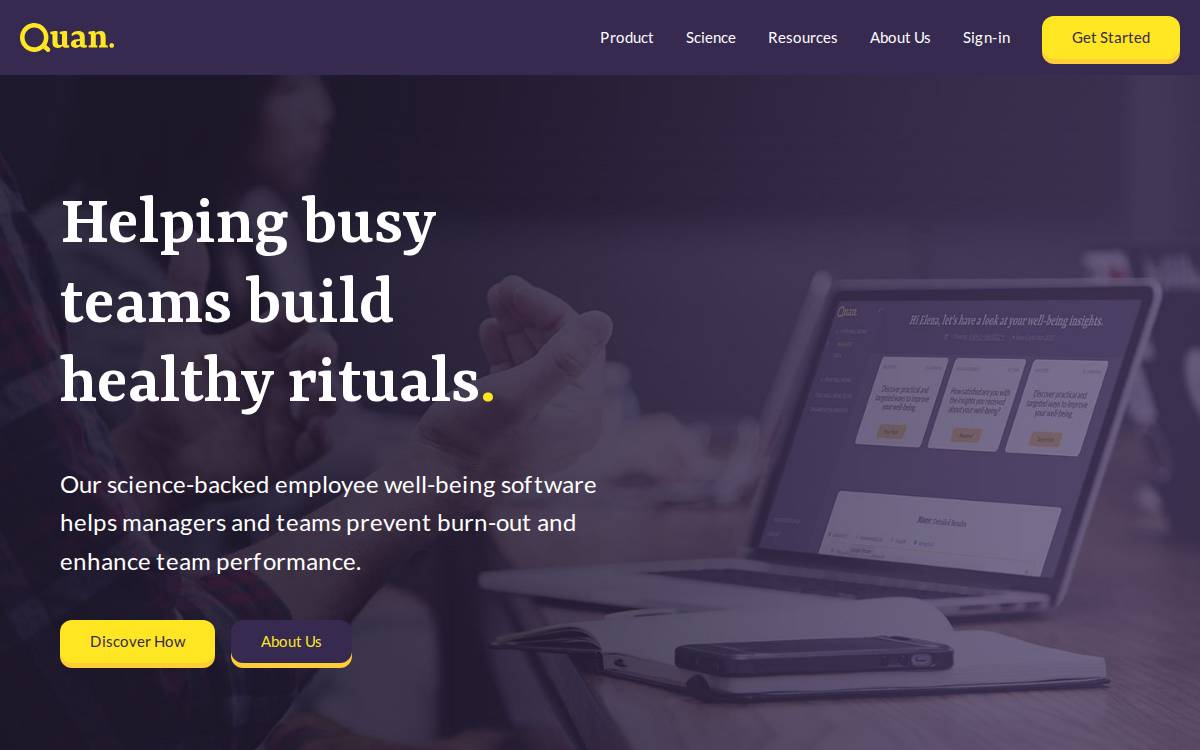 Quan website preview
