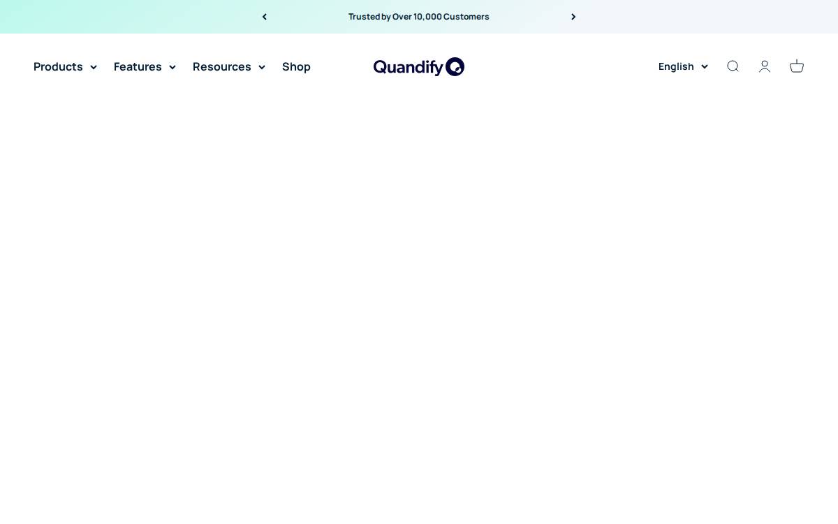 Quandify website preview