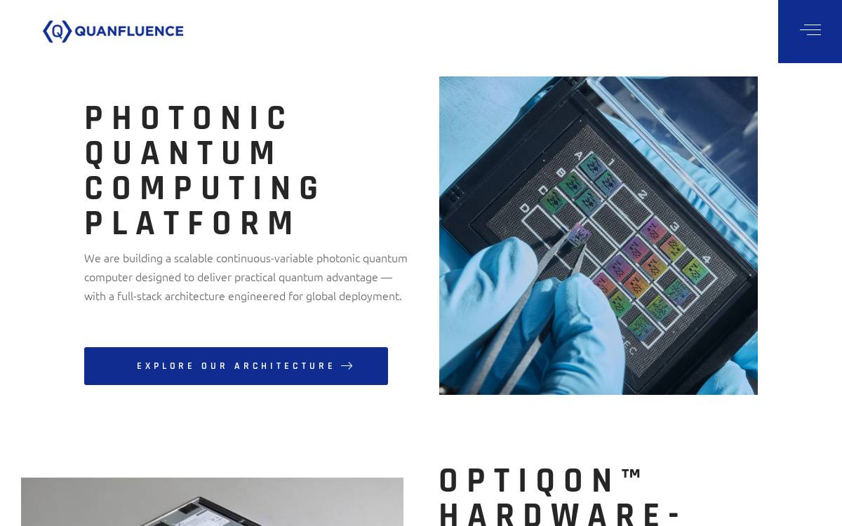 Quanfluence website preview