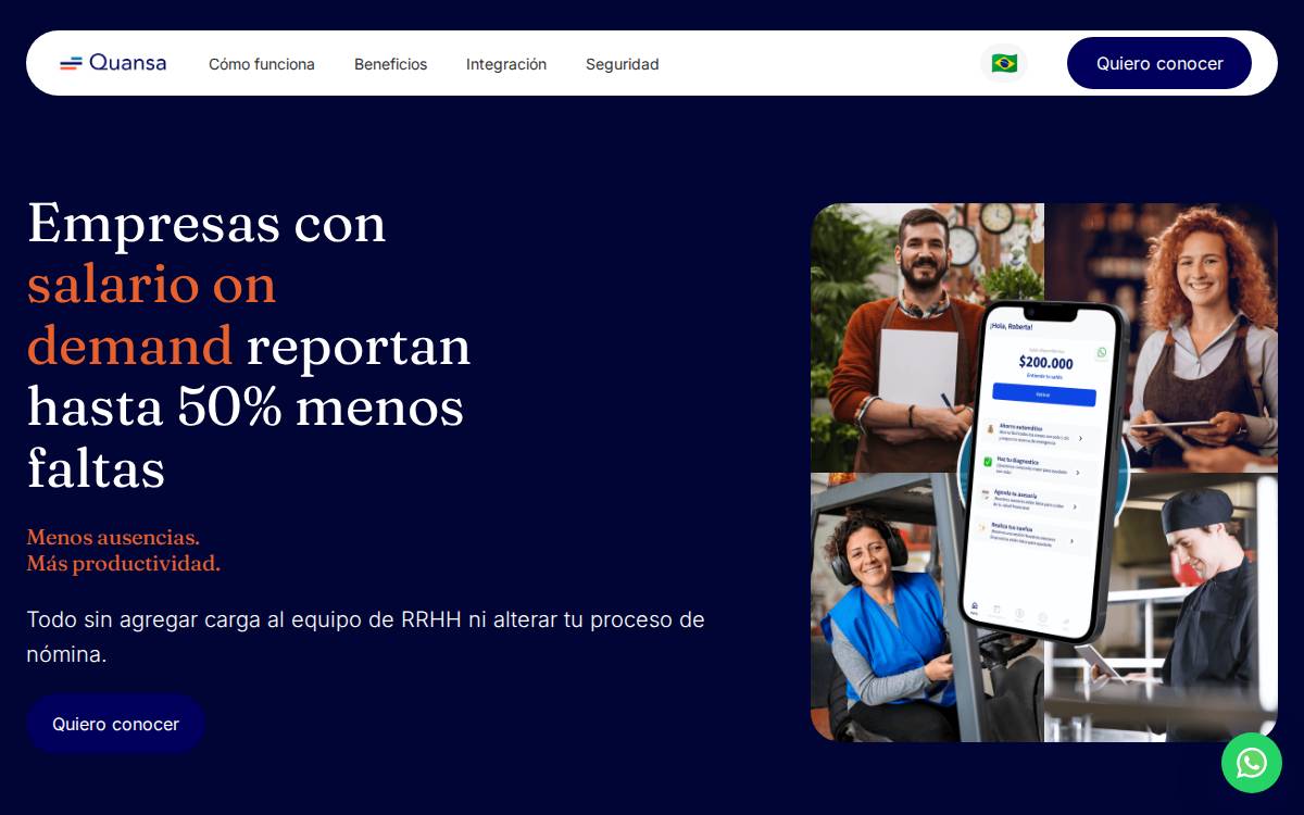 Quansa website preview