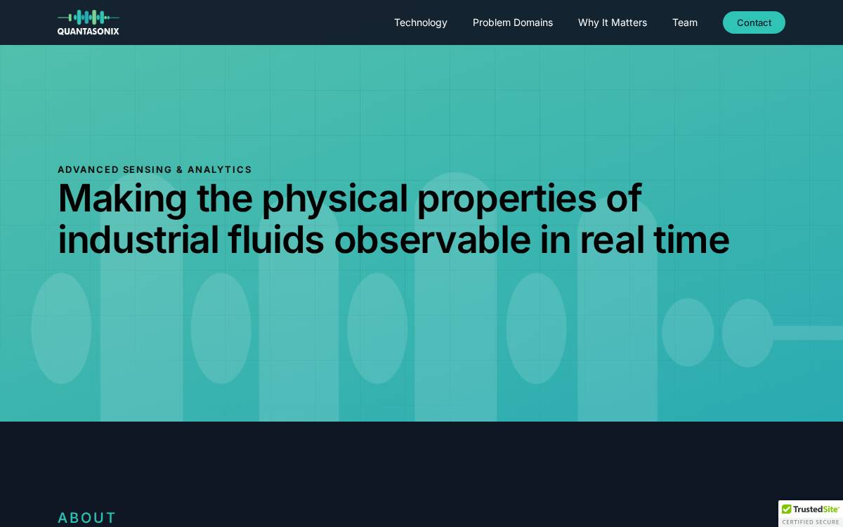 Quantasonix Technologies website preview