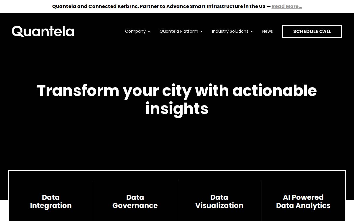 Quantela website preview