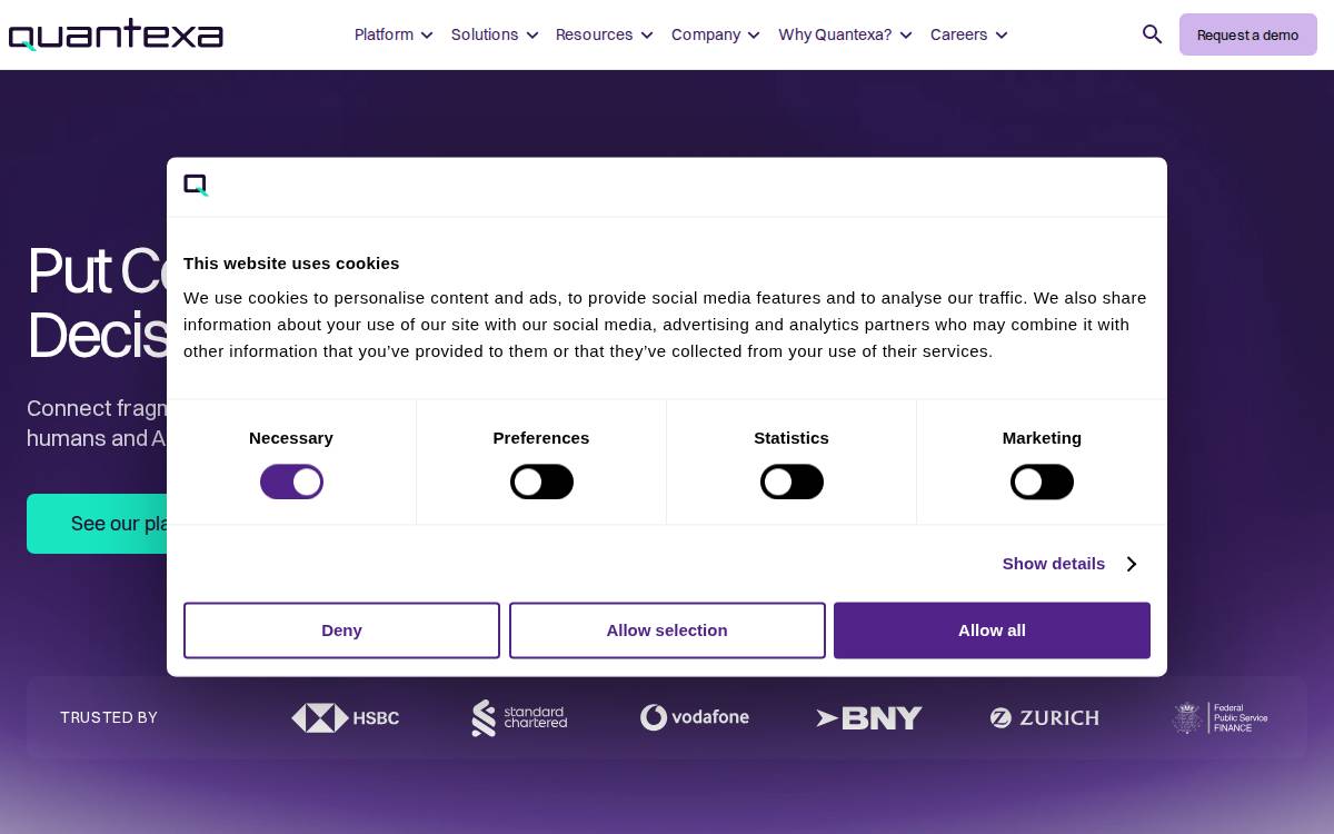 Quantexa website preview