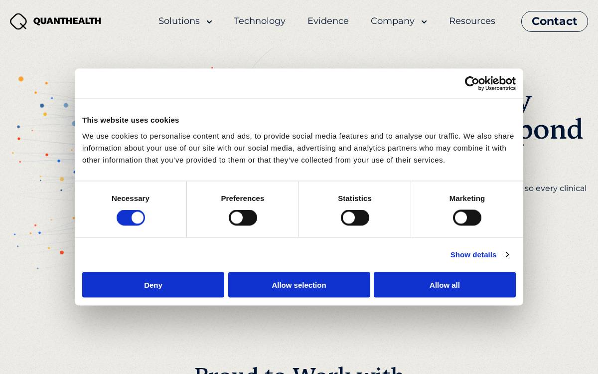 Quanthealth website preview