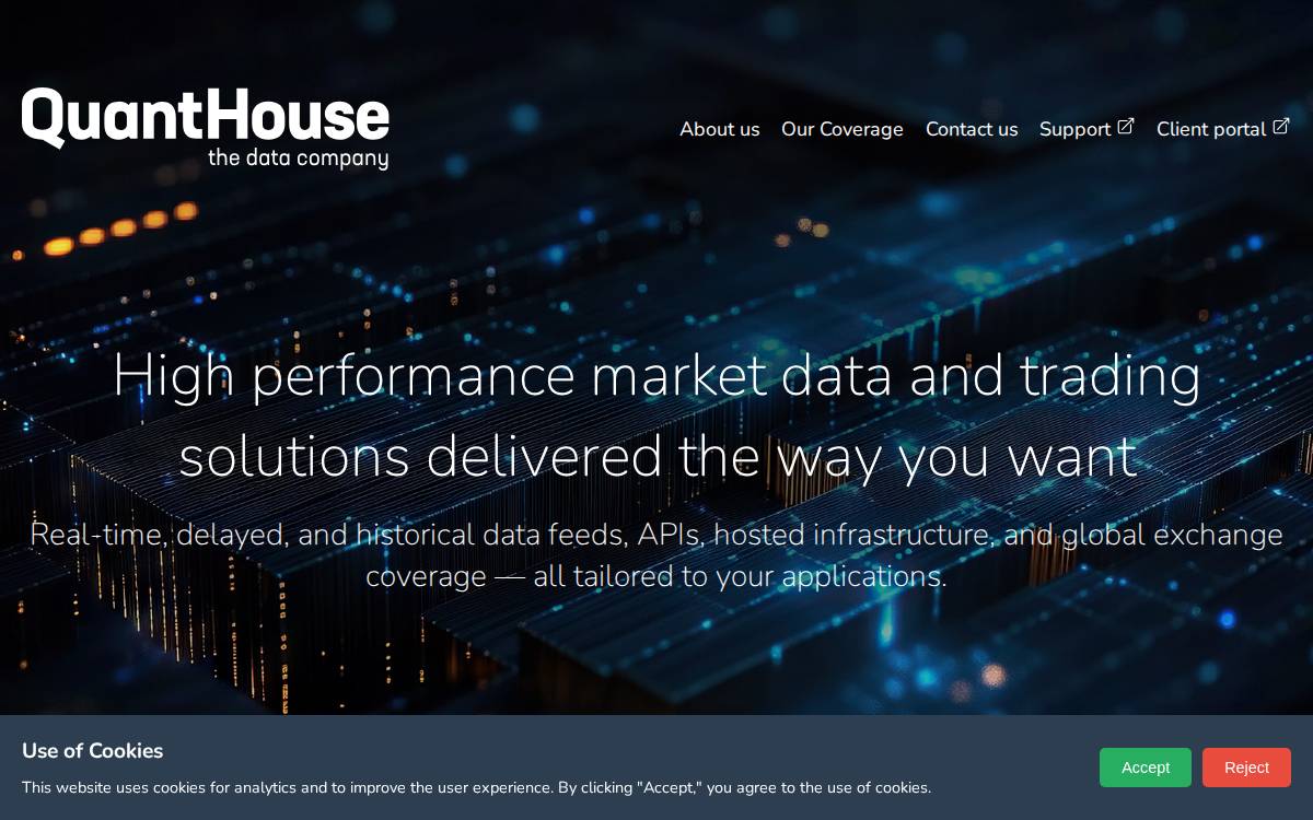 Quanthouse website preview