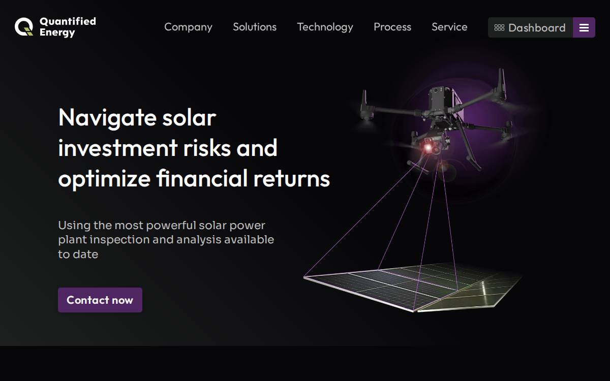 Quantified Energy website preview