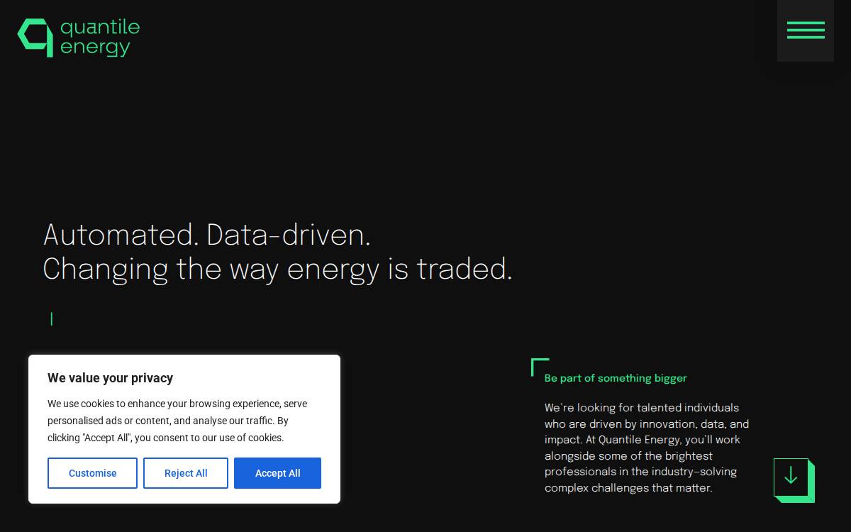 Quantileenergy website preview