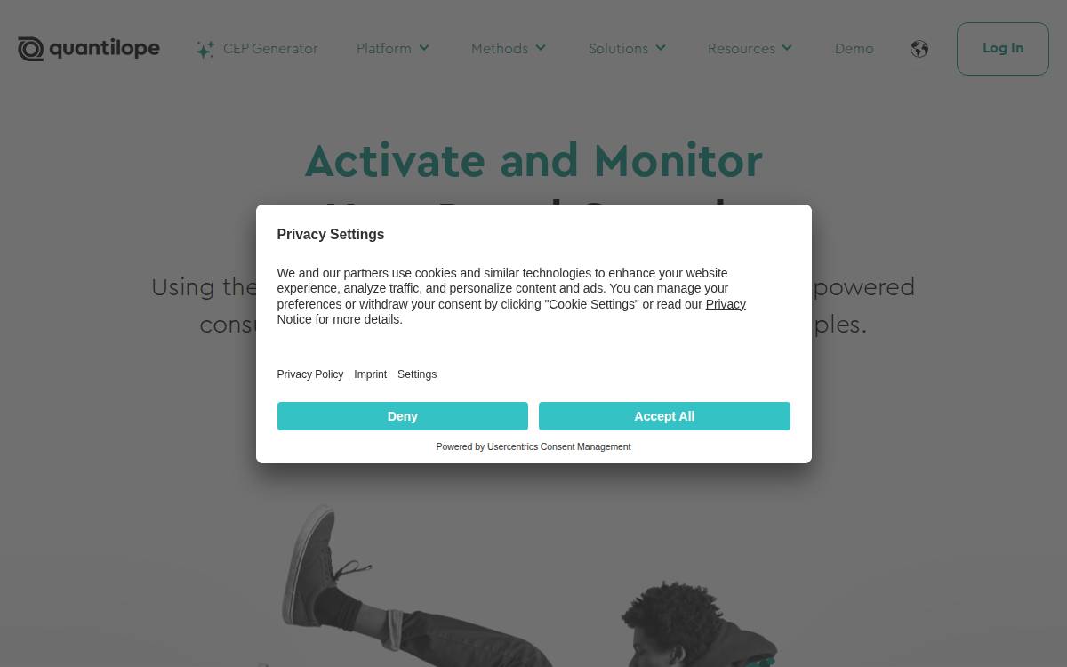 Quantilope website preview