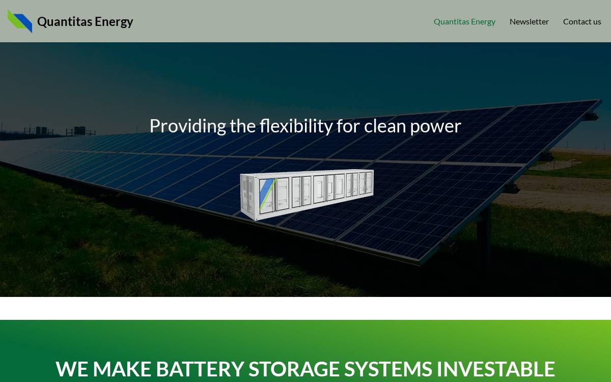 Quantitas Energy website preview