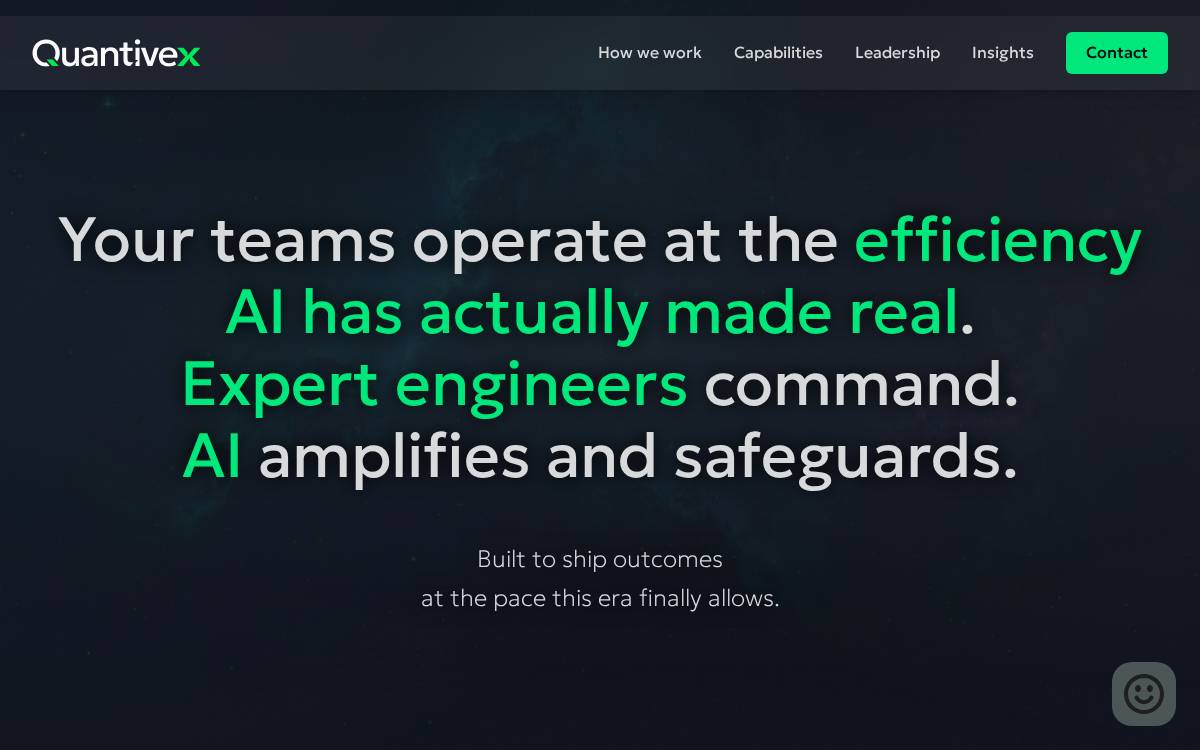 Quantivex website preview