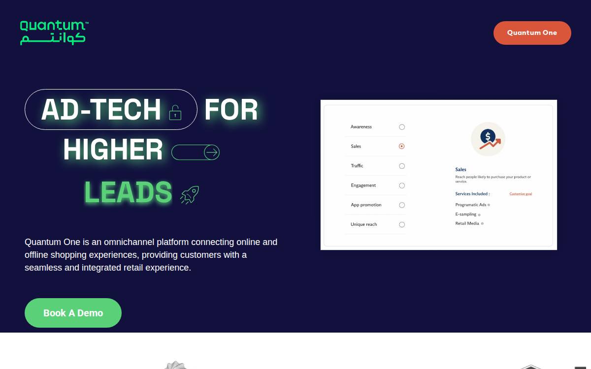 Quantum website preview