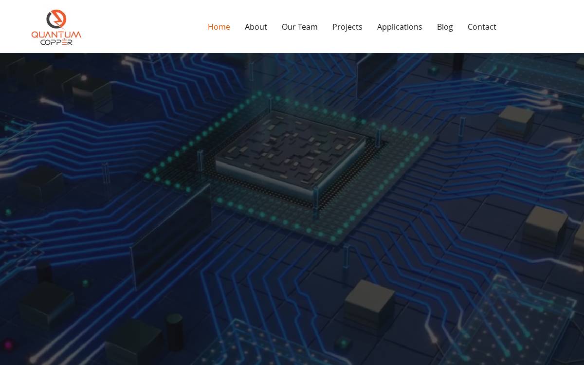 Quantum Copper website preview
